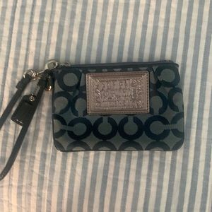 coach leather small wristlet